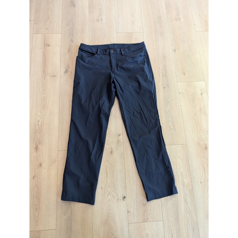 Lululemon ABC Pant Classic Mens 34x30 Navy Blue Tech Stretch Old Style Commuter